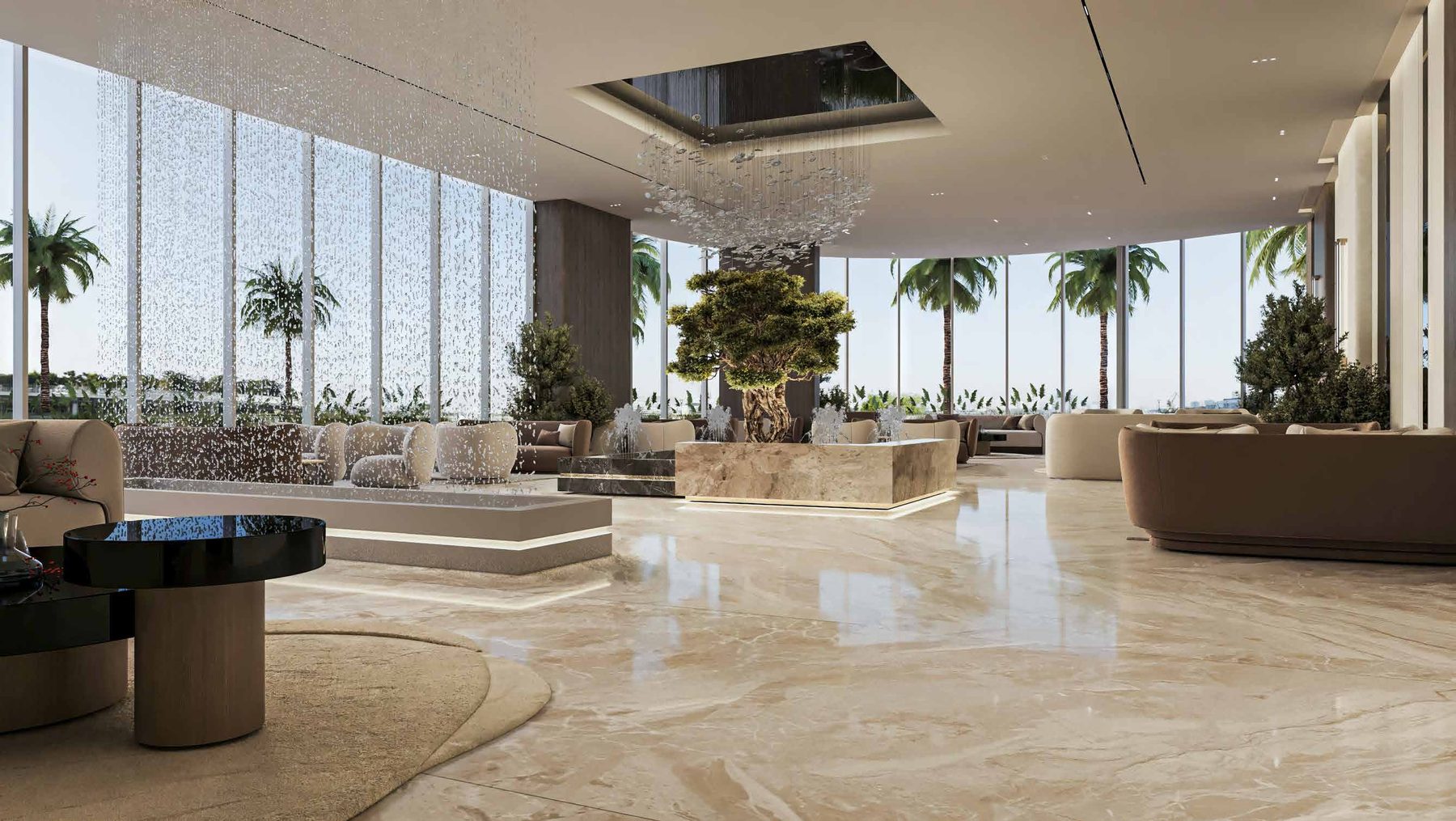 Multipurpose banquet and social hall interior
